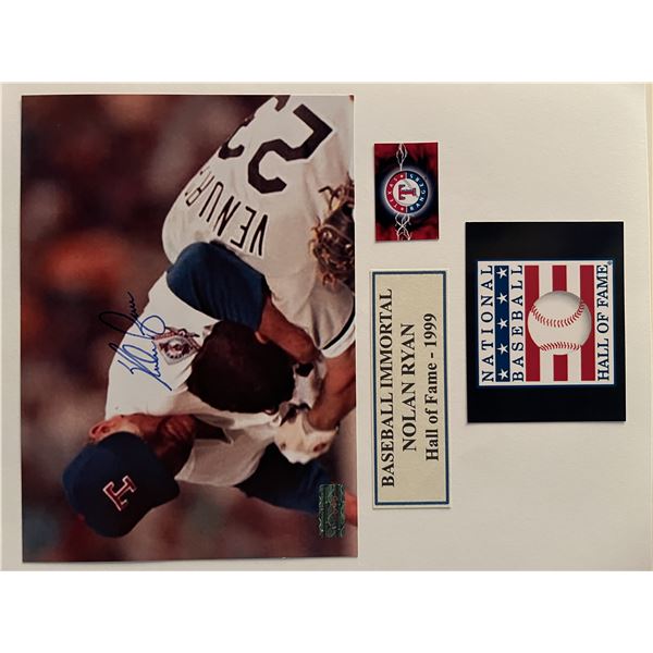 Nolan Ryan signed photo