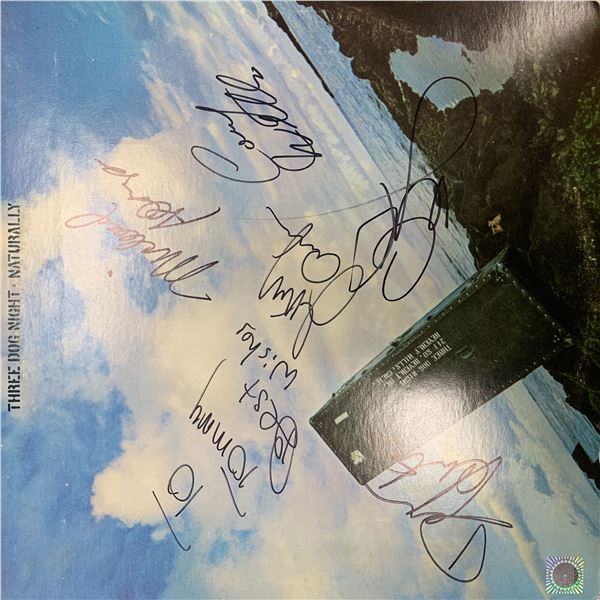 Three Dog Night Naturally signed album