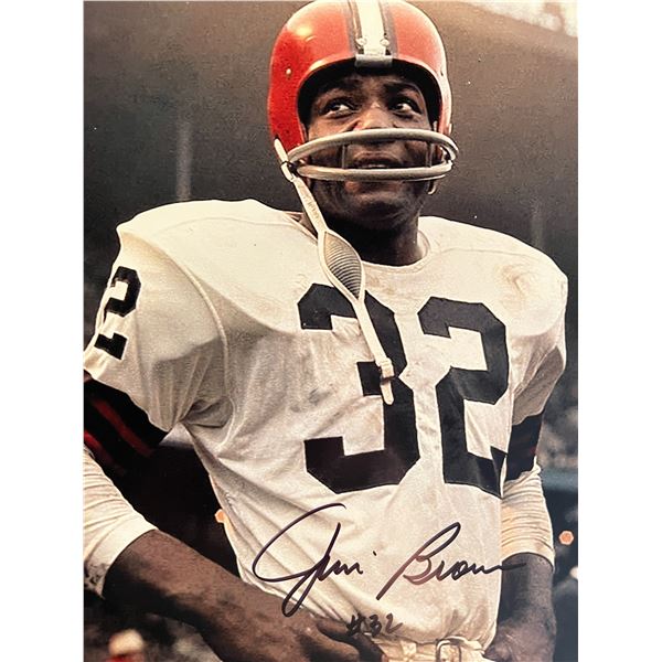 Jim Brown signed photo