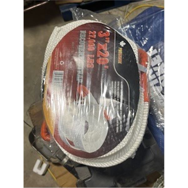 3" - 2- ft 27,000 lb recovery strap