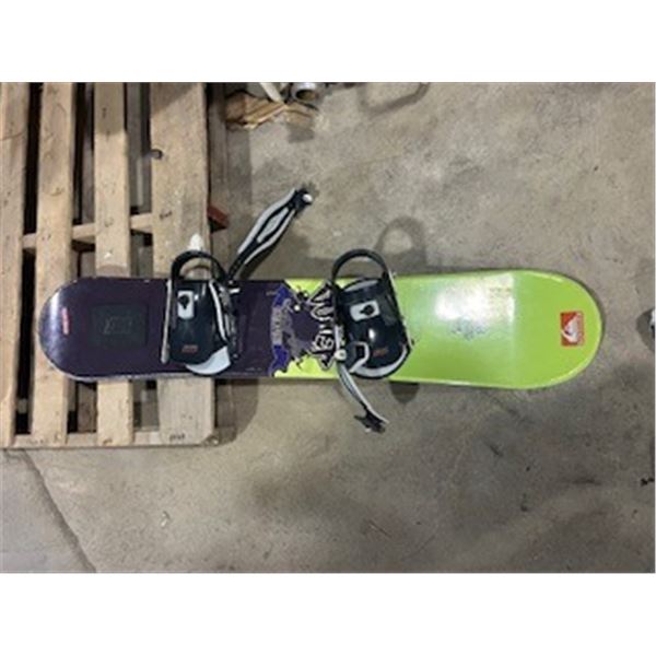 snowboard black/green