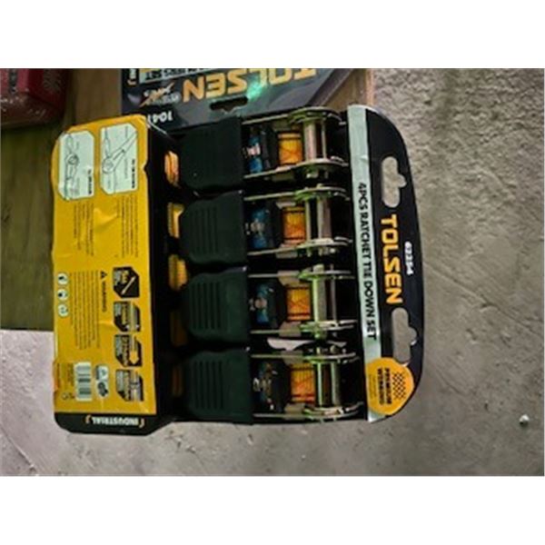 4 - 1 inch ratchet straps