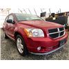 Image 8 : A12K -- 2009 DODGE CALIBER, RED, 237827 KMS "NO RESRVE"