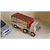 Image 2 : 401 -- Tonka Friction Motor Porsche, Vintage Buddy L Bubble Yum Gum Semi Truck, 1998 Toyota Echo Die