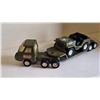 Image 3 : 411 -- VINTAGE BUDDY L MILITARY TRUCK, TRAILER AND JEEP.