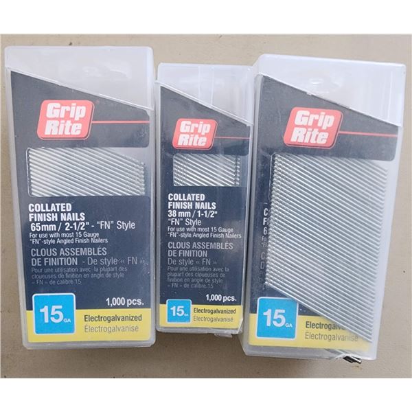 436 -- COLLATED FINISHING NAILS, 65 MM AND 38MM