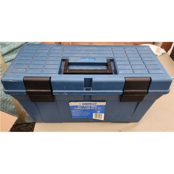 446 -- 21" MASTERCRAFT TOOL BOX FULL OF TOOLS