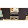 Image 1 : 448 -- SONY SOUND SYSTEM WITH SPEAKERS, AND SONY WIRELESS HEADSET AND CHARGER