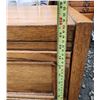 Image 2 : 470 -- FRENCH OAK DRESSER AND NIGHTSTAND WITH BRASS HARDWARE