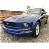 Image 2 : B1 -- 2006 FORD MUSTANG CONVERTIBLE, BLUE, 101043 KMS