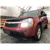 Image 2 : A12Y -- 2005 CHEVROLET EQUINOX, RED, 321230 KMS, ALL WHEEL DRIVE "NO RESERVE".