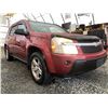 Image 8 : A12Y -- 2005 CHEVROLET EQUINOX, RED, 321230 KMS, ALL WHEEL DRIVE "NO RESERVE".