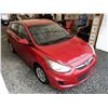 Image 10 : 0R -- 2013 HYUNDAI ACCENT, RED, 53345 KMS, FRONT WHEEL DRIVE "NO RESERVE"