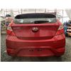 Image 17 : 0R -- 2013 HYUNDAI ACCENT, RED, 53345 KMS, FRONT WHEEL DRIVE "NO RESERVE"