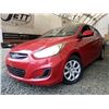 Image 1 : 0R -- 2013 HYUNDAI ACCENT, RED, 53345 KMS, FRONT WHEEL DRIVE "NO RESERVE"