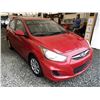 Image 9 : 0R -- 2013 HYUNDAI ACCENT, RED, 53345 KMS, FRONT WHEEL DRIVE "NO RESERVE"