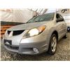 Image 2 : 0Q -- 2003 PONTIAC VIBE, SILVER, 181769 KMS, FRONT WHEEL DRIVE "NO RESERVE"