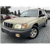 Image 1 : A11 -- 2001 SUBARU FORESTER, GREEN, 273524 KMS, ALL WHEEL DRIVE