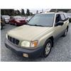 Image 3 : A11 -- 2001 SUBARU FORESTER, GREEN, 273524 KMS, ALL WHEEL DRIVE