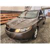 Image 3 : A12R -- 2010 KIA FORTE EX BROWN 330490 KMS