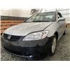 Image 2 : A12T -- 2005 HONDA CIVIC COUPE, SILVER, 240808 KMS