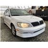 Image 8 : A12C -- 2003 MITSUBISHI LANCER 0Z RALLY EDITION, WHITE, 285912 KMS, FRONT WHEEL DRIVE