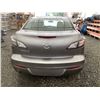 Image 18 : 0B -- 2012 MAZDA 3, GREY, 199670 KMS, FRONT WHEEL DRIVE