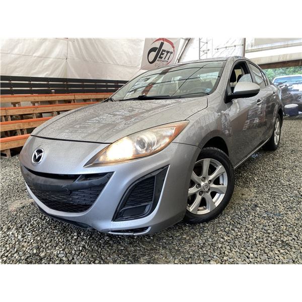 0B -- 2012 MAZDA 3, GREY, 199670 KMS, FRONT WHEEL DRIVE