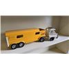 Image 1 : 500 -- ERTL, STRUCTO TRACTOR AND TRAILER. VINTAGE PRESSED STEEL.