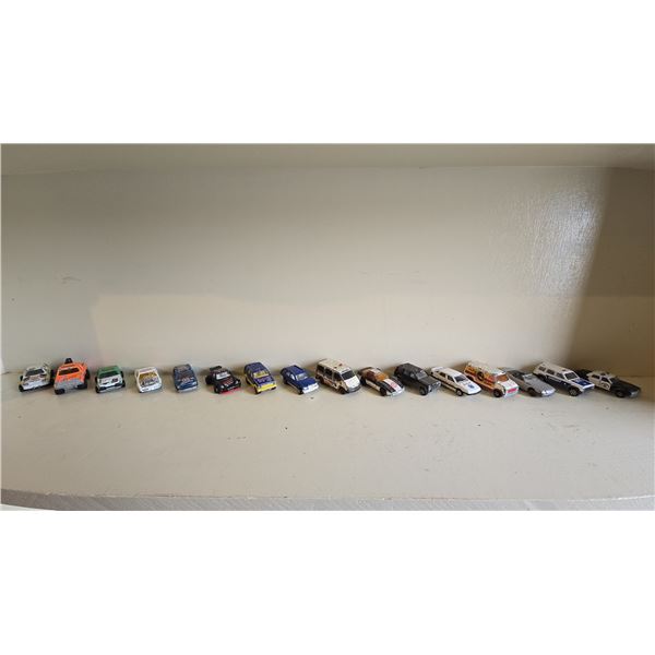 521 -- VINTAGE MAJORETTE DIECASTS, LOT OF 16, AMBULANCE, POLICE, ETC.