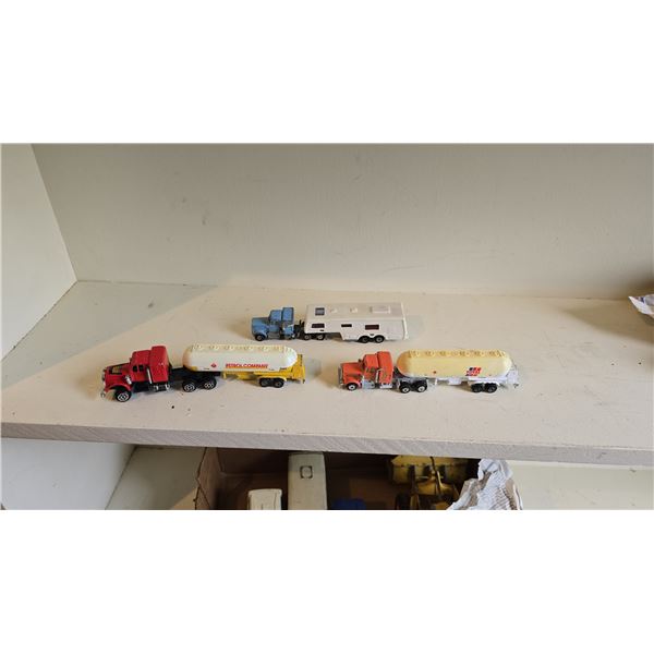 522 -- VINTAGE MAJORETTE TRUCK AND TRAILER.