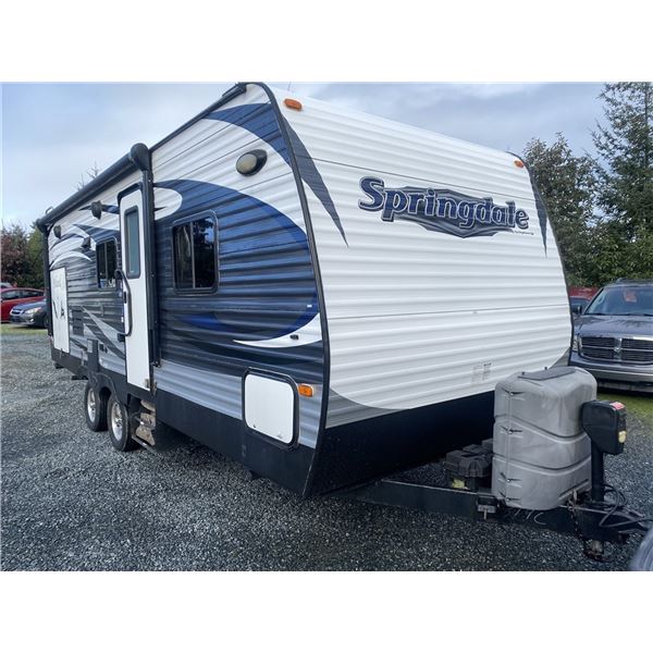 H3-- 2016 SPRINGDALE TRAVEL TRAILER, BLACK AND GREY