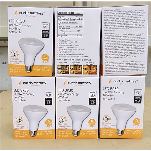 497 -- LED FLOOD LIGHTS SOFT WHITE 6 TOTAL