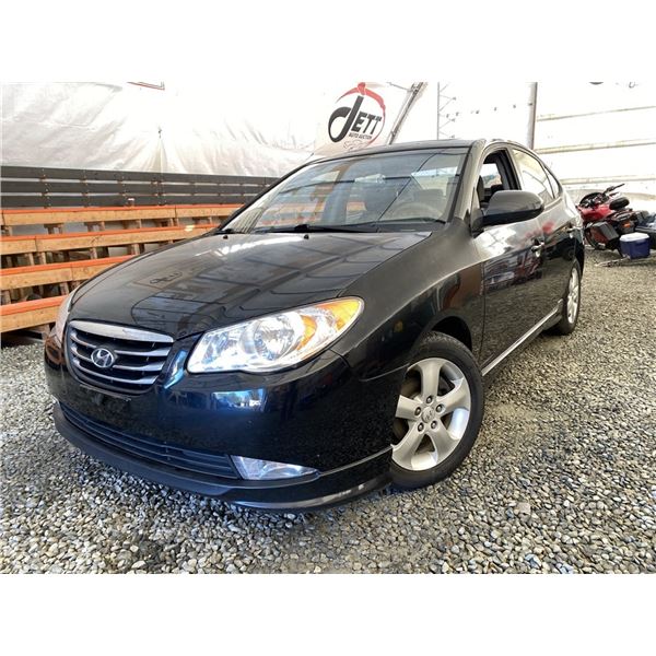 A12F--2010 HYUNDAI ELANTRA, BLACK, 244840 KMS