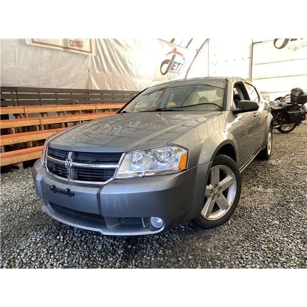 A12M--2008 DODGE AVENGER, SILVER, 189019 KMS, FRONT WHEEL DRIVE