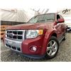 Image 1 : B5 --2012 FORD ESCAPE LIMITED, RED, 157989 KMS, ALL WHEEL DRIVE TRUE MILEAGE UNKNOWN, CARFAX DESCREP