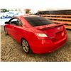 Image 21 : 0S -- 2008 HONDA CIVIC SI, RED, 257516 KMS, FRONT WHEEL DRIVE