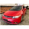 Image 3 : 0S -- 2008 HONDA CIVIC SI, RED, 257516 KMS, FRONT WHEEL DRIVE