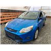 Image 2 : A12C -- 2013 FORD FOCUS, BLUE, 123280 KMS, FRONT WHEEL DRIVE