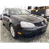 Image 8 : A12R -- 2008 VW RABBIT, BLACK, 221063 KMS, FRONT WHEEL DRIVE,  NO DESIGNATIONS, 4 ACCIDENTS, 3 GLASS