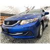 Image 2 : 0I -- 2015 HONDA CIVIC LX, BLUE, 57125 KMS, FRONT WHEEL DRIVE *NO RESERVE*