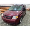 Image 2 : A12U-- 2009 DODGE GRAND CARAVAN SE, RED, 243747 KMS, FRONT WHEEL DRIVE