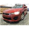 Image 1 : A5 -- 2017 MITSUBISHI LANCER, RED, 216133 KMS, FRONT WHEEL DRIVE