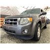 Image 2 : C5 -- 2011 FORD ESCAPE XLT, DARK GREY, 185695 KMS, FRONT WHEEL DRIVE