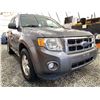 Image 8 : C5 -- 2011 FORD ESCAPE XLT, DARK GREY, 185695 KMS, FRONT WHEEL DRIVE