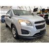 Image 8 : C6L -- 2015 CHEVY TRAX, SILVER, 168432 KMS, FRONT WHEEL DRIVE