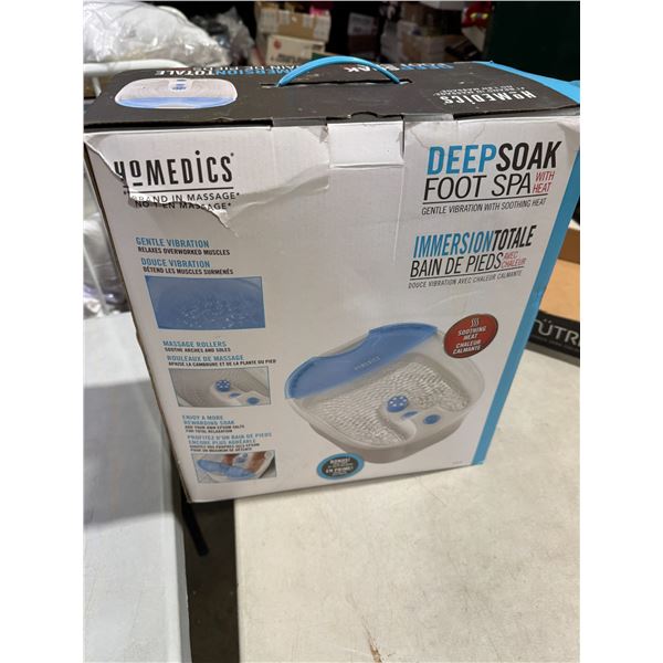 Home medics deep, soak foot spa with heat