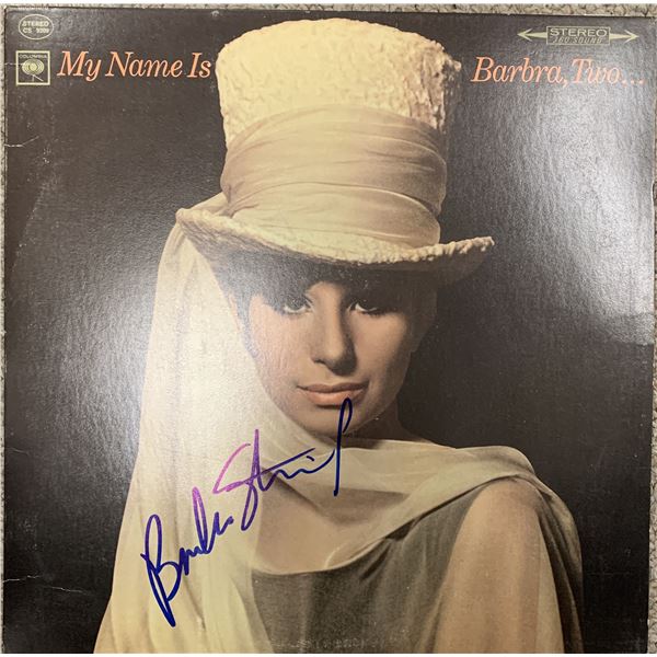 Barbara Streisand My Name Is Barbara Two signed album. GFA Authenticated