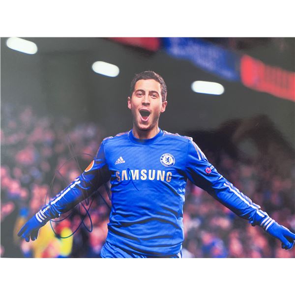 Eden Hazard signed photo