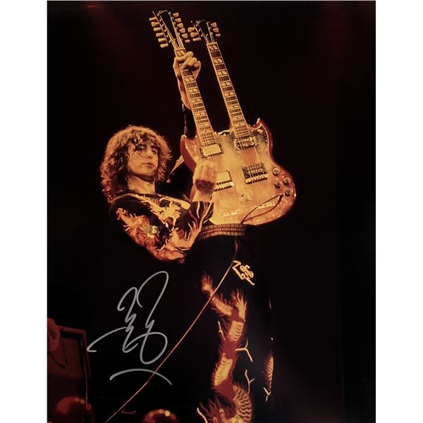 Led Zeppelin Jimmy Page signed photo